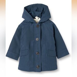 Blue Hooded Raincoat with Removable Liner || Amazon Essentials